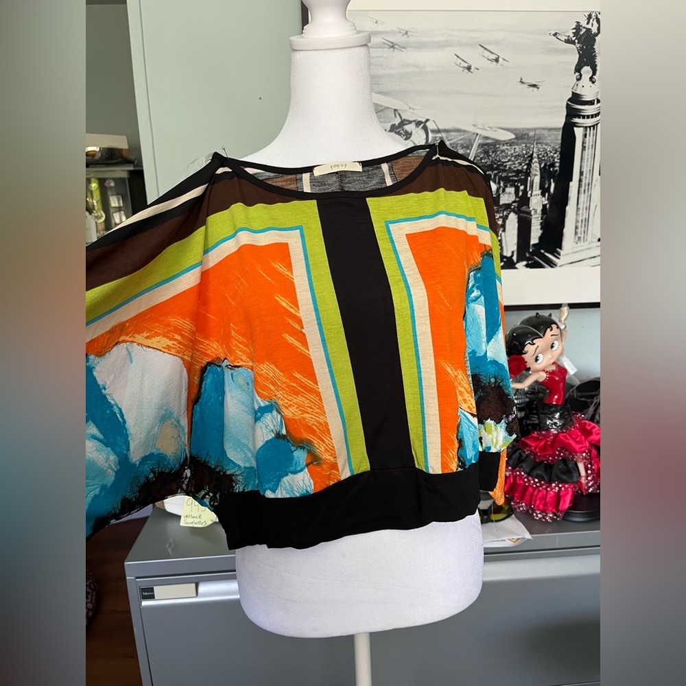 Vintage Colorful Women's Top Size M